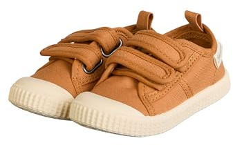 Sterntaler Sneaker Uni – Leichter Kinderschuh aus Baumwolle mit Klettverschluss, Sterntaler Logo und Rutschfester Sohle