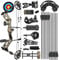 surwolf Compoundbogen Set 30-70 lbs Bogenschießen für Erwachsene Anfänger, Jagdbogen Pfeile Set Sportbogen Jagd Bogen (Camo Set 1)