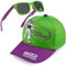 Get Trend Disney Toy Story Lunettes de Soleil Enfant et Casquette Baseball Chapeau et Lunettes UV400 Accessoires de Voyage d'Été (Vert/Violet Toy Story)
