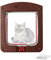 Chatière pour Chats,Chatière révolutionnaire pour Chat,Chatière pour Chat avec Magnétique à 4 Voies,Portes de Passage sécurisées et fenêtres pour Animaux de Compagnie,Chatiere pour Chat Puce,24x20x3