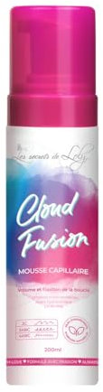 Les Secrets De Loly Cloud Fusion – Frisierschaum – langanhaltende Haarfixierung – natürliche Feuchtigkeit – 99,5 % natürliche Inhaltsstoffe – 200 ml
