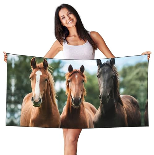 JEJEA Leichtes Strandtuch mit Tiermotiven, für Erwachsene, Damen, Herren, Pool-Handtücher für Reisen, Schwimmen, Camping, Picknick