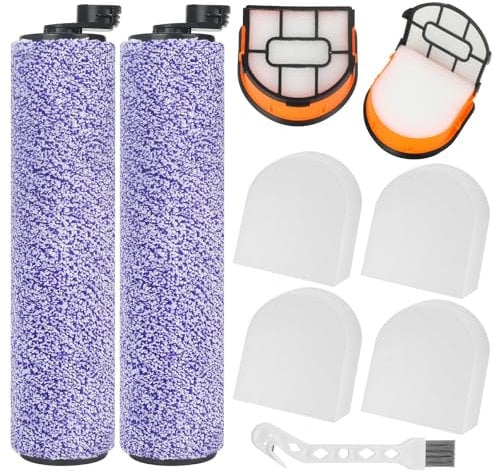 Zubehörset für Shark HydroVac HydroVac XL 3-in-1/Cordless Pro XL WDB1F avec (2 Walzenbürste+ 2 Filtres + 4 Contons Filterwatte + 1 Reinigungsbürste)