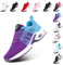 Hitmars Basket Femme Sneakers Chaussure Running Compensee Legere Basquettes Basket Sport Running Shoes Fitness Mode Chaussure de Sport Violet-2 EU 36