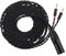LINSOUL Tripowin Nova Over-Ear-Kopfhörerkabel, 4-adriges Silver Foil/OCC Hybrid Upgrade Kabel, 2M,Dualer 3,5 auf 4,4 mm/3,5 mm/XLR-Stecker, für Musiker & Audiophile (XLR, Schwarz)