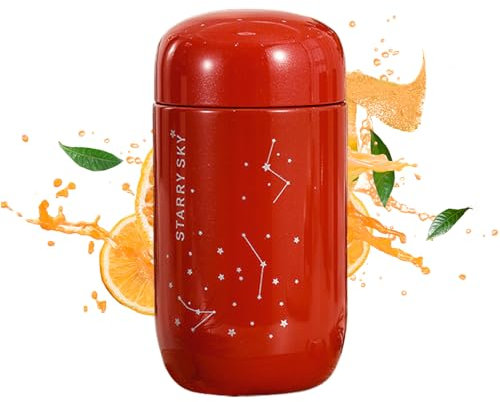 Huxibai Mini bouteille d'eau inoxydable isotherme à double paroi hermétique portable à double paroi pour gym, entraînement, école, randonnée ou voyage