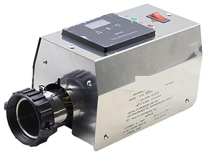 NGBFF Poolheizung Elektrisch, 3KW Pool Heizung Elektrische Schwimmbad Und SPA Bad Heizung Wanne Warmwasserbereiter Thermostat Schwimmbad Zubehör