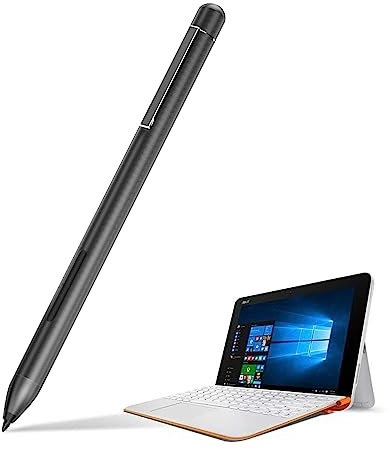 Stylus Pen Stift für ASUS Touchscreen-Geräte, aktiver Digitalstift mit ultrafeiner Spitze, 1024 Druckempfindlichkeit, Handflächenabweisung für präzises Zeichnen und Schreiben Gray