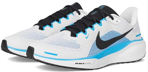 Nike Mens Pegasus 41, White/Black/Blue Hero, 11 UK