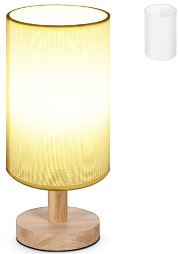 IWOWHERO Lampenschirm mit Weichem Licht Zylindrischer aus Leinen und Eisen und Einfachem Minimalistischem Design für Tischlampen für Hochzeiten und Besondere Veranstaltungen