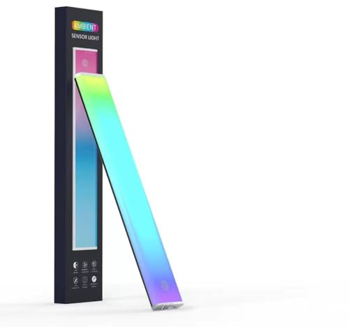KZT RGB Unterbauleuchte Küche mit Bewegungsmelder LED Lightbar Kabellos Touch Dimmbare Schrankbeleuchtung USB-C Aufladbare Lichtleiste für Schränke Schreibtische Spiegel Spielzimmer Raumdekoration