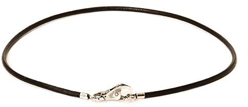 Trollbeads Lederhalskette Schwarz ohne Verschluss