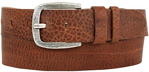 Vanzetti Herren Ledergürtel Vintage, Breite: 4 cm, Cognac, 95 cm