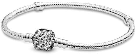 PANDORA Damen-Armband Pavé-Kugelverschluss 925 Silber Zirkonia weiß 23 cm - 590723CZ-23