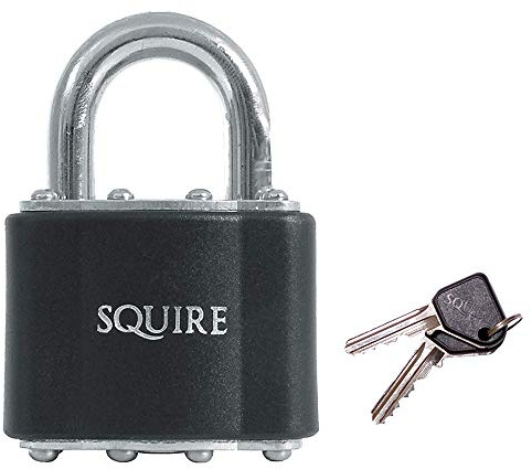 Squire 39 Laminated Padlock Open Shackle Security Lock - 51mm