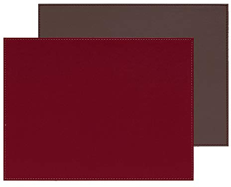 Duo - Platzset rechteckig, Anthrazit metallic/Burgund