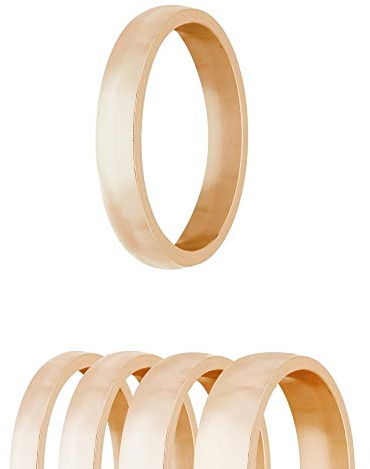 Ring - Edelstahl - 4 Breiten - Matt - Rosegold [07.] - Breite: 2mm - Ringgröße: 55