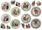 Zita`s Creative Motiv-Strohseidenpapier A4 - Vintage Winter. Dekorationspapier, Strohseidenpapier, Decoupage Papier
