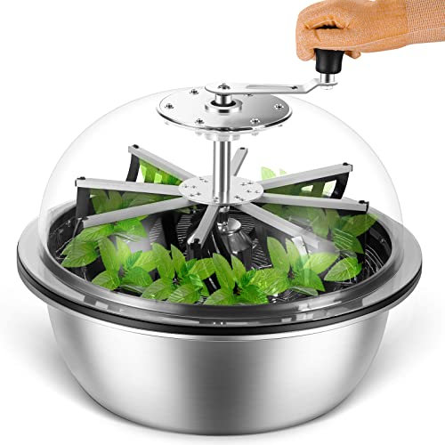 MELONFARM Decespugliatore per boccioli da 48,9 cm per piante idroponiche con lame affilate in acciaio inox