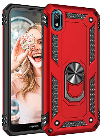 BestST Schutzhülle für Huawei Y5 2019 /Honor 8S, Schutzhülle für Huawei Honor 8S, stoßfest, langlebig, 2-in-1, Hybrid, Robustes PC + weiches TPU + Hartglas