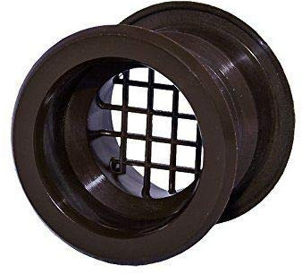 Rejilla de ventilación para puerta de baño, color marrón, P52