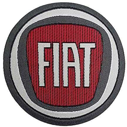 Fiat 21215 Offizieller Patch Logo 60 mm, rot