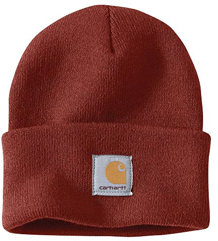 Carhartt Herren Acrylic Watch Hat Mütze, One Size, Rot