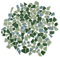 Exceart, piastrelle in ceramica rotte, 200 g, per mosaico in ceramica, per lavori fai da te, mosaico, decorazione per la casa (verde)