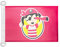 AZ FLAG Bootflagge Mädchen Pirat 45X30Cm - Piraten Totenkopf Bootsfahne 30 x 45 Cm Marine Flaggen