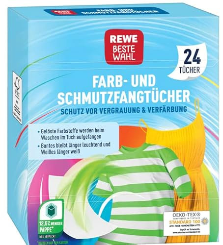 Rewe Beste Wahl Farbfangtücher 24er Packung