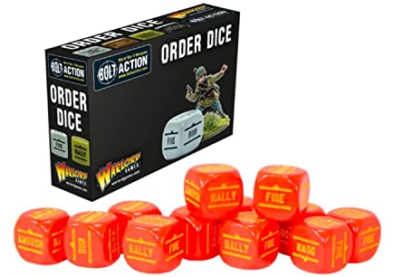 Roter Order Würfel für Bolzen