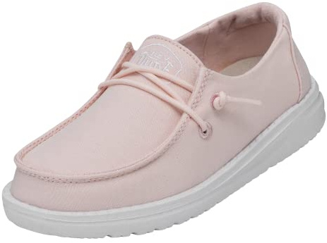 HEYDUDE Fille Wendy Youth Slub Canvas MOC Toe Shoes
