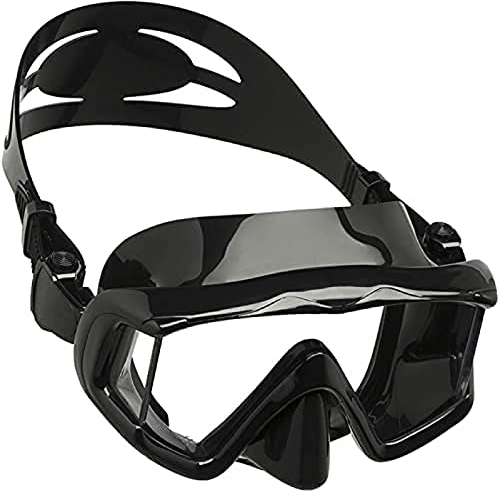 KRASS Brille Tauchen Schnorcheln Tauchmasken Schnorchelausrüstung Set Silikonrock Tauchmaske Professionelle Schnorchelausrüstung Für Erwachsene,Schwarz,Collector88
