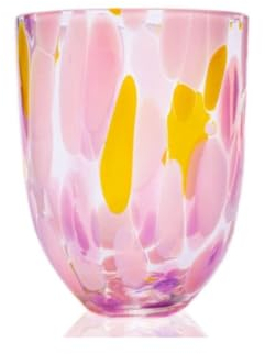 Anna von Lipa Big Confetti Tumbler Rosa+Yellow+Lilla - Kristallglas (Bleifrei) - 250 ml