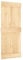 vidaXL Puerta de Granero Madera Maciza Pino 85x210 cm