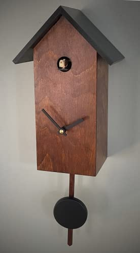 Engstler Moderne Quarz Kuckucksuhr mit Kuckucksruf