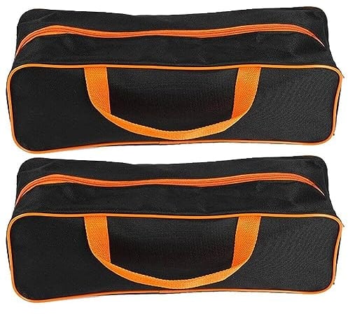 Hrippy 2pcs Portable Car Boot Storage Organiser Bag Tool Kit Organizer Foldable Vehicles Vacuum Cleaner Storage Bag Car Accessories