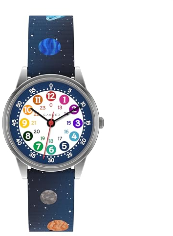 Cander Berlin MNA 1230G Montre étanche 3 ATM pour enfants Montre d'apprentissage analogique pour garçons et filles, Sangles