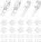 24 pezzi Set di accessori per modellare i palloncini, connettore per palloncini, anello per palloncini da festa con fibbia, striscia di nastro per palloncini, clip per palloncini riutilizzabili