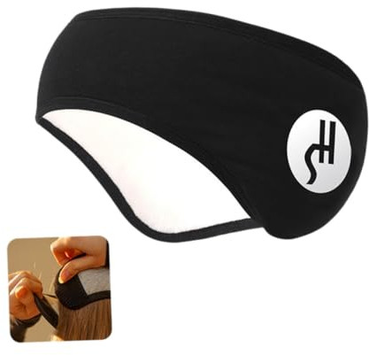 UKCOCO Ohrenschützer Ohrenwärmer Fleece: Schlaf Augenmaske Ohrenschützern - Einstellbar Robust Warm Stirnband Dunkel Sommer Kaltnacht Augenmaske