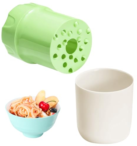 Rallador de manzanas, rallador manual giratorio, rallador de frutas, rallador de queso, herramienta de cocina multifuncional para verduras, peras, patatas, hielo, utensilios de cocina (verde)