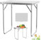 Lucn Table de camping pliante de 80 x 60 x 69 cm pour extérieur, intérieur, jardin, balcon, marché, cuisine, table de travail