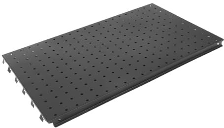 HOMSFOU aufbewahrungssystem ablagesystem Wandmontiertes Steckbrett Steckbrettblätter Fliese Werkzeug-Organizer zur Wandmontage Steckplatten aus Metall Lagerung Stecktafel Seitennetz Eisen