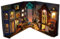 TocaFeank Kit de Coin de Livre Bricolage pour Adultes, kit de Serre-Livres Bricolage, Serre-Livres Puzzle, Serre-Livres décoratif avec lumière LED, Petite Maison pour la décoration de Bureau à