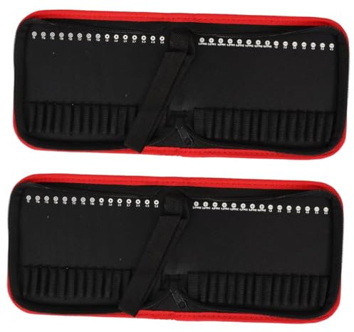 OSALADI 2pcs Hardware Kit Drill Bit Storage Bag Cloth Tool Pouch Bags for Hardware Storage Pouch Bags Pouch for Tool Storage Zipper Pouch Tool Organizer Pouch for Tools Small Tool Bag