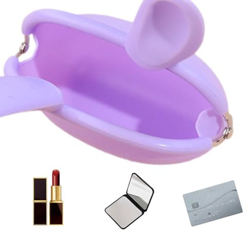 Porte-Monnaie Animal,Porte-Monnaie Animal en Silicone | Porte-clés de Sac Mignon,Sac Polyvalent, Petit Porte-clés, Sac en Silicone de Dessin animé pour la décoration de Sac à Dos