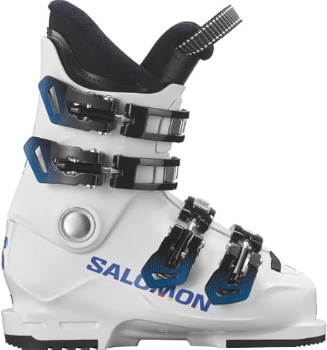 Salomon Unisex Jugend S/Race 60T Skischuh, White/White/Process Blue, 21