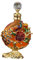Colcolo Bouteille de parfum vide 30 ml Bouteille de parfum en verre Décoration d'intérieur Design rétro Belle vitrine Conteneur réutilisable, Orange