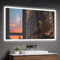 YOLEO Bathroom Mirror with LED Lights, 1200x800mm Illuminated Bathroom Mirror, Wall Mounted Vanity Mirror with 3 Colors Dimmable, Anti-Fog, Touch Switch, Waterproof IP44, Horizontal/Vertical