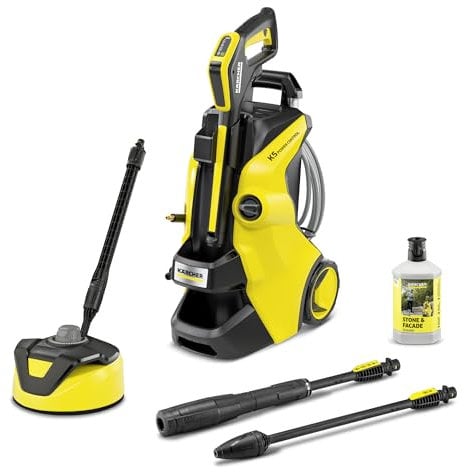Kärcher Idropulitrice K 5 Power Control Flex Home, Pressione max. 145 bar, Portata 500 l/h, Area di lavoro 40 m²/h, Pistola ad Alta Pressione, Ugello Rotante, Lancia, Lavasuperfici